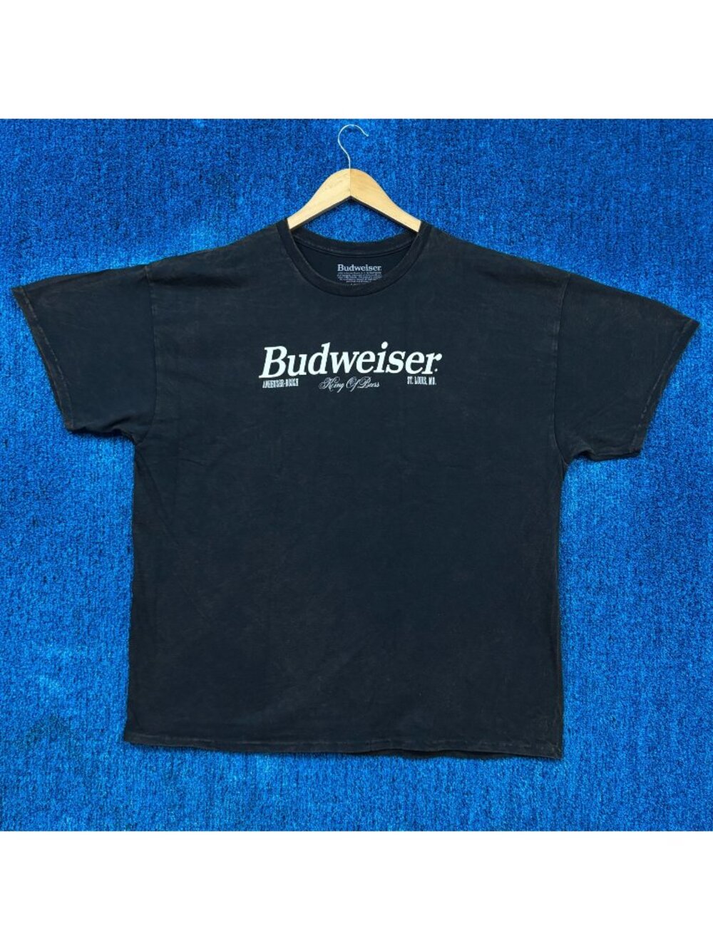 Budweiser Eagle Beer Mineral Wash T-Shirt Size XXL